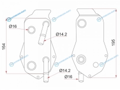 ST-17217529499 Радиатор масляный BMW 1-SERIES E81E82E87E88 04-113-SERIES E90E91E92E93 05-X1 E84 09-