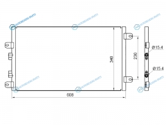 ST-AR01-394-0 Радиатор кондиционера ALFA ROMEO 147 1.6T2.0T 01-04