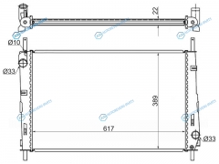 SG-FD0003-2.0D Радиатор FORD MONDEO 1.82.0 01-07