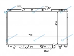 SG-HD00044 Радиатор HONDA CR-V 01-06ELEMENT 03-