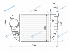 ST-4F0145805AD Интеркулер AUDI A6 2.0T2.0TD 05-11