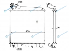 IS0002 Радиатор ISUZU ELFATLAS NPRNQR 4HJ1 98-