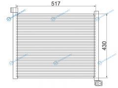 ST-CR01-394-0 Радиатор кондиционера DODGE DURANGO 04-09