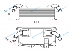 ST-94810728122 Радиатор масляный PORSCHE CAYENNE 10-PANAMERA 09-