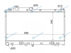 SB0005-BLT-2R Радиатор SUBARU LEGACY BL 03-05 турбо