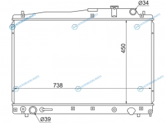 TY0030-MZ-2R Радиатор TOYOTA ESTIMA 1MZ 1999-