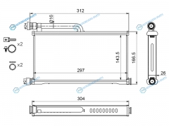 ST-AD05-395-0 Радиатор отопителя салона AUDI A6 05-11ALLROAD 06-