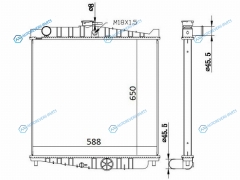 NS00015-1 Радиатор NISSAN UD CONDOR 99- MD92 MK260ELK260BMK260EMK260B