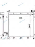 GZ0004 Радиатор GAZELLE BUSINESS CUMMINS