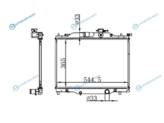 MZ00016 Радиатор MAZDA DEMIO 14- (бензин)