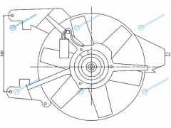 ST-DTE1-201-0 Диффузор радиатора в сборе NISSAN NOTE E11 05-09