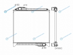 KY-HI0006 Радиатор HINO PROFIA SH4F K13C P11C 94-