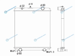 KY-IS0011 Радиатор ISUZU GIGA 10PE1 CYZ81
