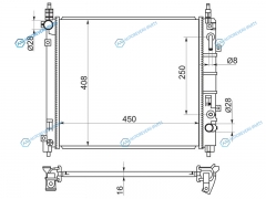 NS0001-K13-1 Радиатор NISSAN MARCHMICRA K13 10- HR12