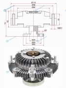 ST-17120-81A00 Вискомуфта SUZUKI JIMNY 97-WAGON R+ 00-