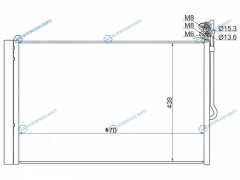 ST-VW62-394-0 Радиатор кондиционера VOLKSWAGEN TOUAREG 10-