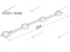 K13271-1E400 Прокладка свечных колодцев NS KA24DE 97-. U30N30W30