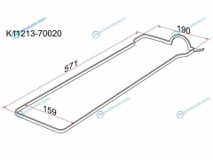 K11213-70020 Прокладка клапанной крышки TY 1G-FE 88-98