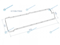 K11189-77E00 Прокладка клапанной крышки SZ J20A 96-05. EscudoGrand Vitara