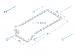 K11176-85FA0 Прокладка клапанной крышки SZ H20A. H25A H27A. 98-05 GrandVitara XL-7 правая