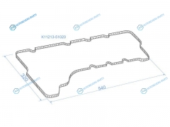 K11213-51020 Прокладка клапанной крышки правая TOYOTA LAND CRUISER 200 1VDFTV 07-