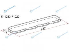 K11213-71020 Прокладка клапанной крышки TY 2Y. 3Y. 4Y