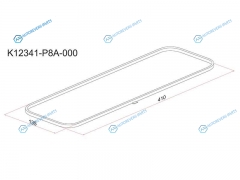 K12341-P8A-000 Прокладка клапанной крышки HONDA J25AJ30AJ35A