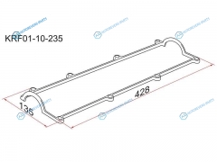 KRF01-10-235 Прокладка клапанной крышки MZ R2. RF