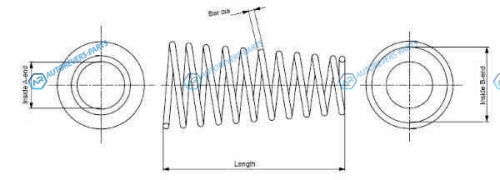 SP3049 Пружина ходовой части | зад