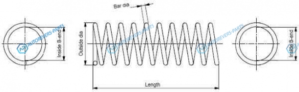 SP2617 Пружина ходовой части | зад правлев
