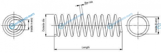 SP3486 Пружина ходовой части | зад правлев