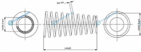 SP3665 Пружина ходовой части | зад правлев
