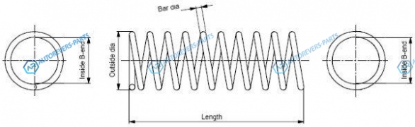 SP0272 Пружина ходовой части | перед правлев