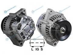 ST-27060-64130 Генератор TOYOTA COROLLACALDINACORONA 2C3C CE10 92-98 12V 80A