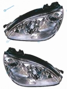 440-1133PXLEHM1 Фара MERCEDES W220 98-05 хром ксенон линза тюнинг комплект R+L