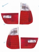 444-1929PXUE-CR Фонарь задний BMW X5 04-05 красные тюнинг диодные комплект R+L