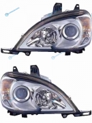 440-1149PXLD-EM Фара MERCEDES W163 98-04 хром линза тюнинг комплект R+L
