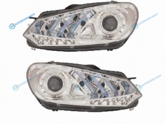 PF-D41-1105P-LDEM1 Фара VW GOLF 08- хром линза диодный тюнинг комплект R+L