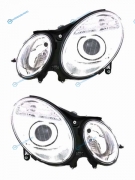 440-1126PXLDHEM Фара MERCEDES W211 02-06 хром ксенон диодные линза тюнинг комплект R+L