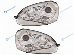 PF-D41-1108P-LEHM1 Фара VW GOLF 03- хром ксенон линза диодный тюнинг комплект R+L