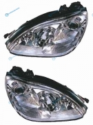 440-1133PXRD7MA Фара MERCEDES W220 98-05 хром линза тюнинг комплект R+L