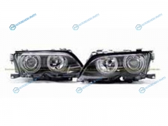 444-1136PXNDAM2 Фара BMW E46 01-03 4D черн. тюнинг комплект R+L