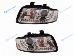 D46-1103P-LDEM1 Фара AUDI A4 01-04 хром диоды тюнинг комплект R+L