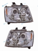 PF-SN-335-1141-AS Фара CHEVROLET TAHOE 06- хром линза тюнинг комплект R+L