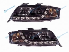 PF-SN-446-1115PXNDEM2-LED Фара AUDI A6 05- черн.диоды тюнинг комплект R+L