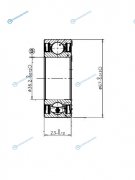 83A831GC5 Подшипник привода TOYOTA SCEPTERGRACIACORONAMARK 2CROWNARISTO 4WD (в металле) 92-