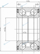 DAC4586WCS69 Подшипник перед ступицы TOYOTA HIGHLANDER GSU 40 07-LEXUS RX270350450H 08-