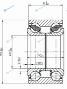 35BWD16JB5CA Подшипник перед ступицы NISSAN MARCHMICRACUBE 90-02