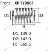 XP TY996F Пружина подвески NHK