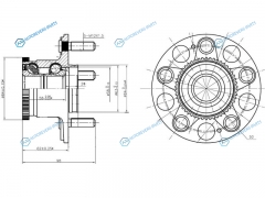 HUB142-11 Ступичный узел задн. HONDA ODYSSEY RA1 94-STEPWGN RF1 94-